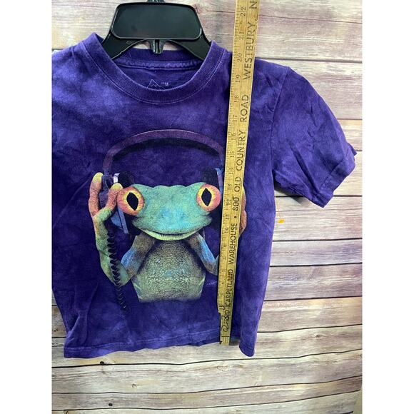 The Mountain Manimals Purple Tye Dye T Shirt Size Youth M Tree Frog - Picture 4 of 7
